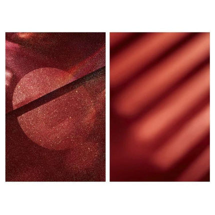 Double-Sided 3D Photography Background Paper for Scenes - two red textured scene backdrops with circular light and soft shadowed stripes