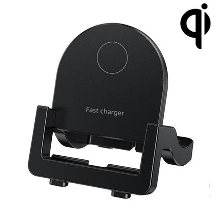 KH18 15W Vertical Wireless Fast Charger With Phone Holder Black White - black vertical stand fast wireless charger with detachable phone holder