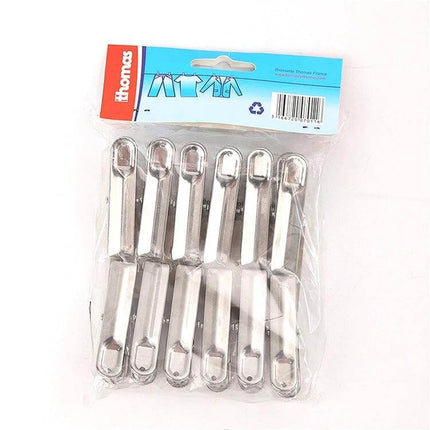 20 Pack Stainless Steel Laundry Clips For Clothes And Socks - corrosion-resistant metal clothespins for socks, underwear and delicates