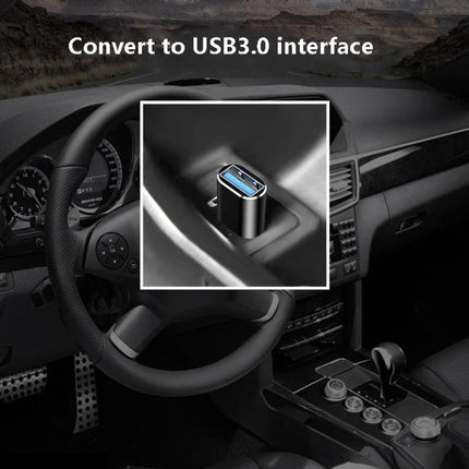 USB Adapter for Everyday Device Connections at Home - compact Type-C to USB3.0 adapter for laptops, phones, tablets and car USB ports