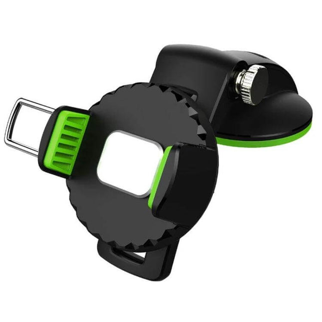 Car Diamond Suction Cup Phone Holder Green For In Car Use compact ABS suction mount with silica gel base for hands-free navigation and stable grip
