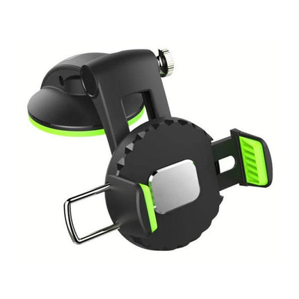 Car Diamond Suction Cup Phone Holder Green For In Car Use - green ABS suction mount with silica gel pad for hands-free driving, adjustable one-handed grip