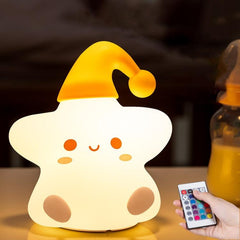 Colorful Silicone Star Night Light with Remote Control