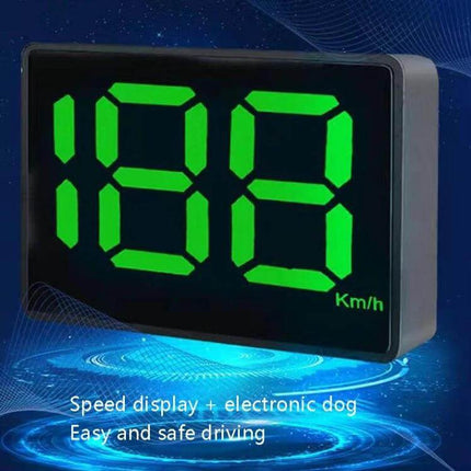 Compact HUD Speedometer for Universal Vehicle Use - windshield projection USB 12/24V real-time speed display Km/h
