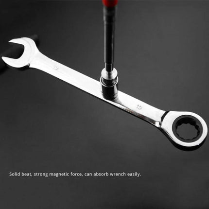 Handy Magnetic Tool for Retrieving Items in Daily Repairs - extendable magnetic pickup with LED retrieving wrench from tight spaces