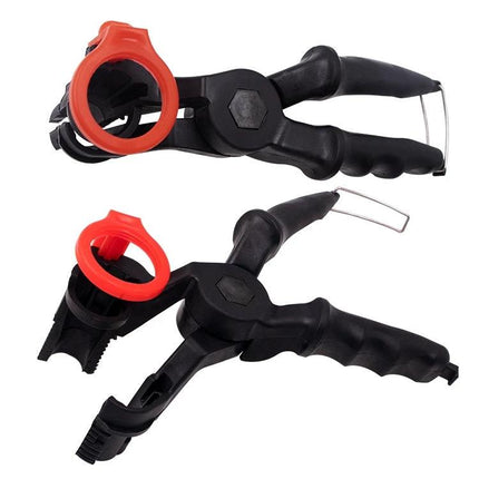 Oil Funnel for Routine Car Maintenance at Home - compact transparent pouring funnel with spill‑guard and ergonomic black handle