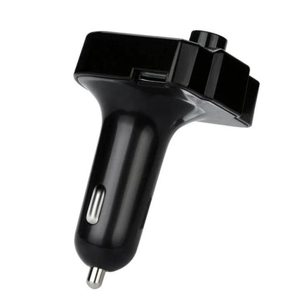Car Bluetooth MP3 Dual USB Charger For In Car Audio - black Bluetooth 5.0 FM transmitter with dual USB ports and TF/USB playback for hands-free calls