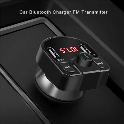Car Bluetooth MP3 Dual USB Charger For In Car Audio - compact Bluetooth 5.0 FM transmitter with dual USB ports, TF/USB playback and hands-free calling