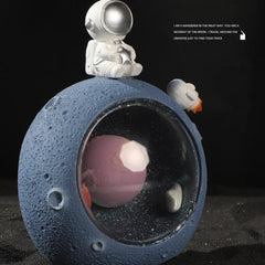 Resin Astronaut and Star Night Light Home Decor