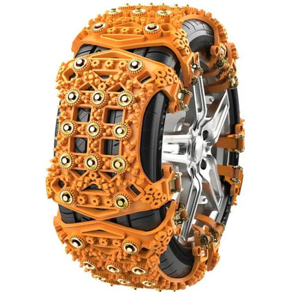 Emergency Snow Chains for Cars and SUVs, Fits 175-265cm Tires