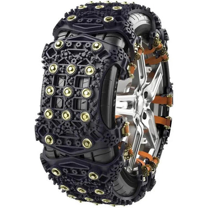 Emergency Snow Chains for Cars and SUVs, Fits 175-265cm Tires