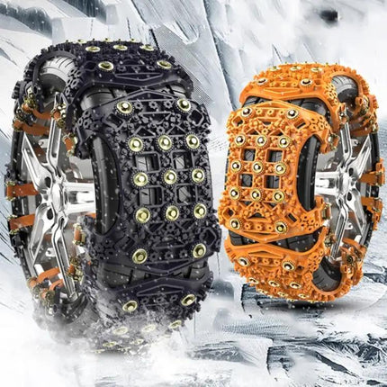 Emergency Snow Chains for Cars and SUVs, Fits 175-265cm Tires