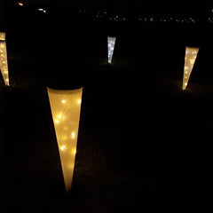 N231 Eco-Friendly Solar Cone Wall Light for Gardens and Landscapes