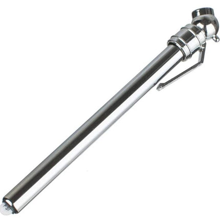 Compact Tire Pressure Gauge for Daily Car Checks on the Road - slim chrome hand gauge for quick roadside tire pressure checks