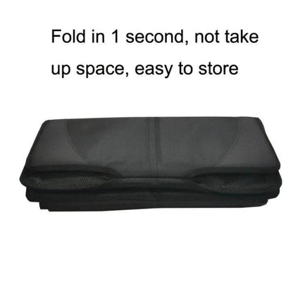 Child Car Seat Anti Skid Protection Pad Waterproof For Everyday Use - folded compact black pad, 1-second fold, easy to store and clean