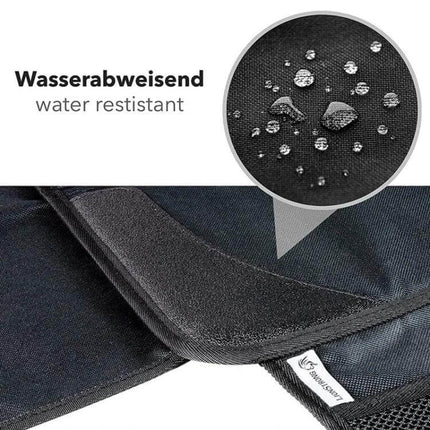 Child Car Seat Anti Skid Protection Pad Waterproof For Everyday Use - water resistant, easy-clean black pad protecting car seats from spills and crumbs