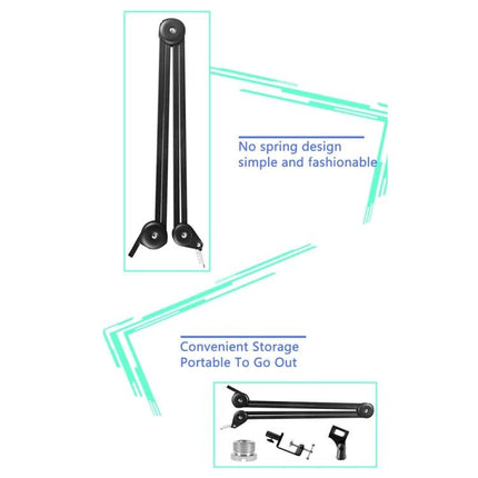 Desktop Microphone Stand for Everyday Home Recordings compact no-spring design for podcasting, streaming and video calls
