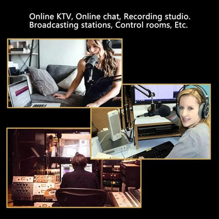 Desktop Microphone Stand for Everyday Home Recordings showing home podcasting and studio setups with microphone on desktop