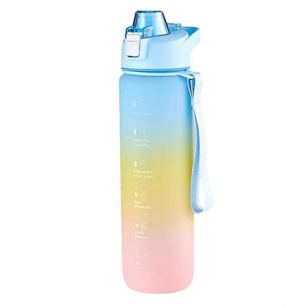1000ml Gradient Plastic Sports Water Cup For Daily Hydration