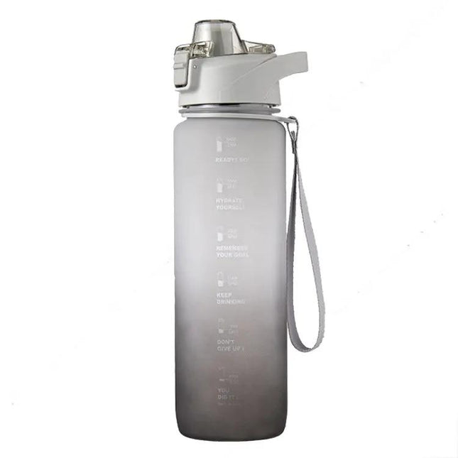 1000ml Gradient Plastic Sports Water Cup For Daily Hydration