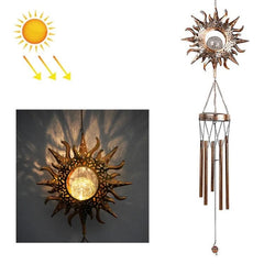 Enchanted Solar Iron Wind Chime Lantern