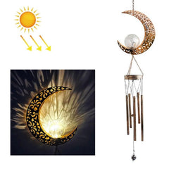 Enchanted Solar Iron Wind Chime Lantern