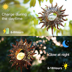 Enchanted Solar Iron Wind Chime Lantern