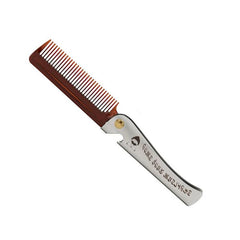 Compact Stainless Steel Beard and Hair Styling Comb