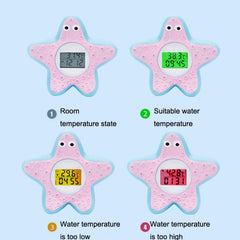 Cute Cartoon Baby Bath Water Thermometer with Digital Display and Alarm