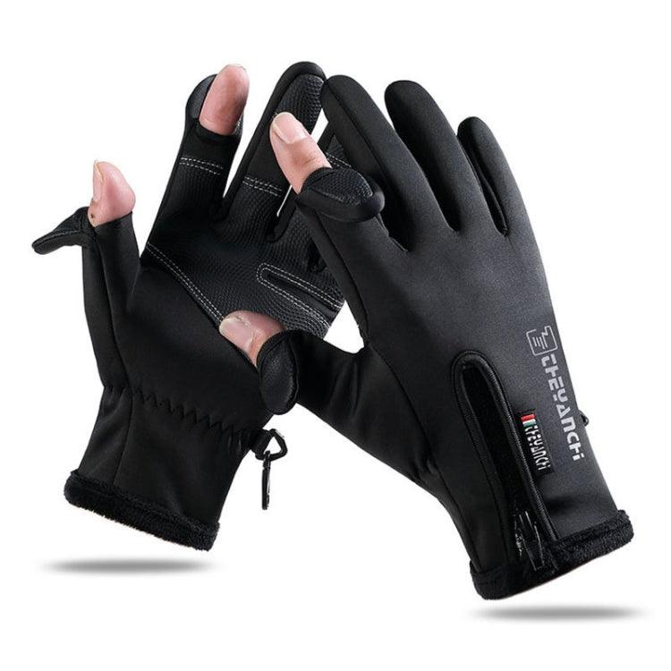 Guantes sin dedos con pantalla táctil listos para el invierno para deportes al aire libre y pesca