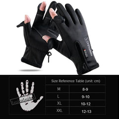 Winter-Ready Fingerless Touchscreen Gloves for Outdoor Sports and Fishing