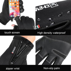 Guantes sin dedos con pantalla táctil listos para el invierno para deportes al aire libre y pesca