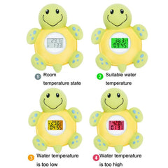 Kids' Cartoon Tortoise Bath Water Thermometer with Digital Display