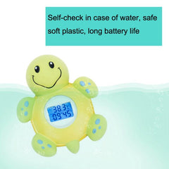 Kids' Cartoon Tortoise Bath Water Thermometer with Digital Display