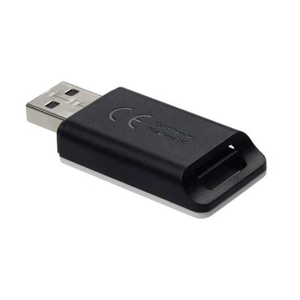 FB 2 in 1 USB Card Reader for SD and TF Memory Cards, Black and White - compact USB SD/TF card reader for photographers and travelers
