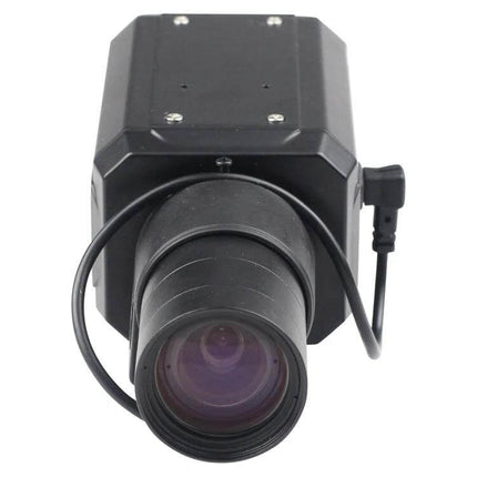 Vanxse BX60 Wide-Angle Security Camera for Home Surveillance front view showing lens and adjustable zoom for entryway and driveway monitoring