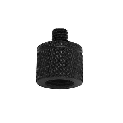 Aluminum Alloy Screw Adapters for Thread Connections black knurled camera tripod screw adapter, rust‑resistant aluminum alloy, secure thread connection