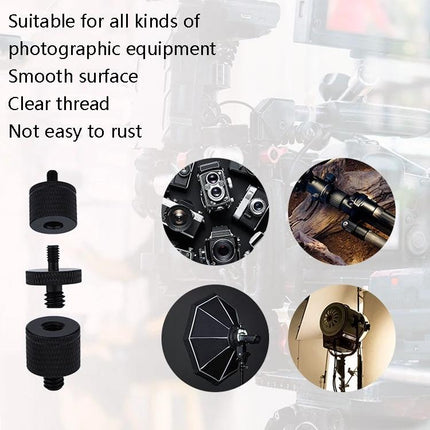 Aluminum Alloy Screw Adapters for Thread Connections securing cameras and tripods with rust-resistant durable aluminum alloy