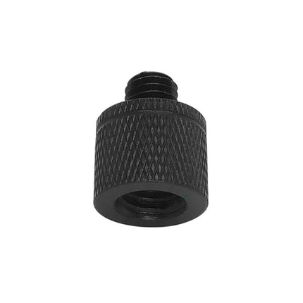 Aluminum Alloy Screw Adapters for Thread Connections - black knurled camera tripod screw adapter, rust-resistant aluminum alloy, secure thread link