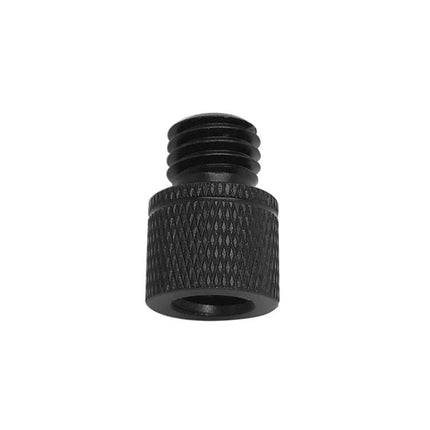 Aluminum Alloy Screw Adapters for Thread Connections – black knurled camera tripod screw adapter, rust-resistant aluminum alloy, secure threaded connection