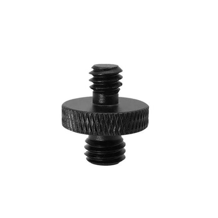 Aluminum Alloy Screw Adapters for Thread Connections — black aluminum adapter with dual screw threads for secure tripod and camera mounting