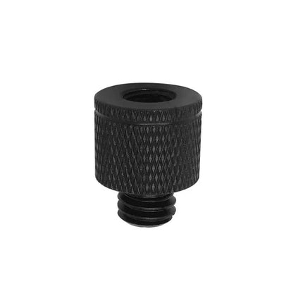 Aluminum Alloy Screw Adapters for Thread Connections - black knurled camera tripod screw adapter, rust-resistant aluminum, secure fit