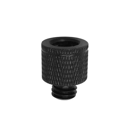 Aluminum Alloy Screw Adapters for Thread Connections – black knurled aluminum adapter for camera tripod screw with rust-resistant construction