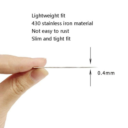 Magnetic Ring Back Sticker for Wireless Phone Charging slim 0.4mm stainless 430 lightweight fit for secure magnetic alignment