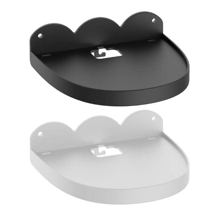 Echo Dot Wall Mount For Space Saving Cord Tidy In Kitchen Or Office black and white punch-free shelf display