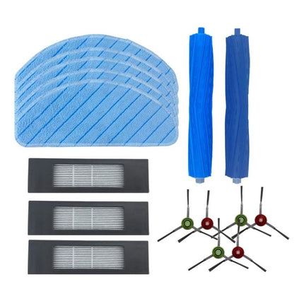 Ecovacs Deebot T9 AIVI Replacement Kit with Brushes and Filters - replacement brushes, filters, rags for T9 AIVI and T9 AIVI+
