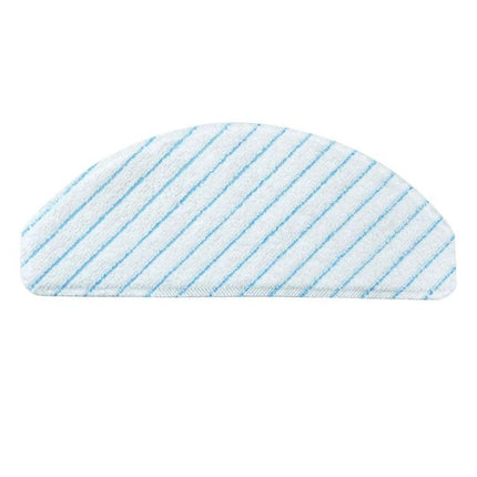 Ecovacs Deebot T8 Series Rag Mop Cloths for Floor Use, 10 Pack – reusable half-moon blue-striped mopping pad for hard floors