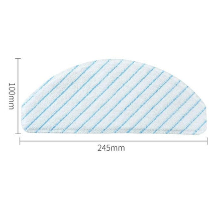 Ecovacs Deebot T8 Series Rag Mop Cloths for Floor Use, 10 Pack – semicircular reusable microfiber mop cloth 245mm x 100mm for Deebot T8 robots