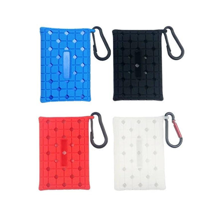 Durable Silicone Protective Case for Samsung Mobile SSD Drives in blue black red and white with carabiner for travel protection