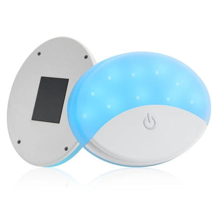 Car Reading Led Trunk Light Dual Color With Magnetic Mount showing blue LED on and magnetic mount back